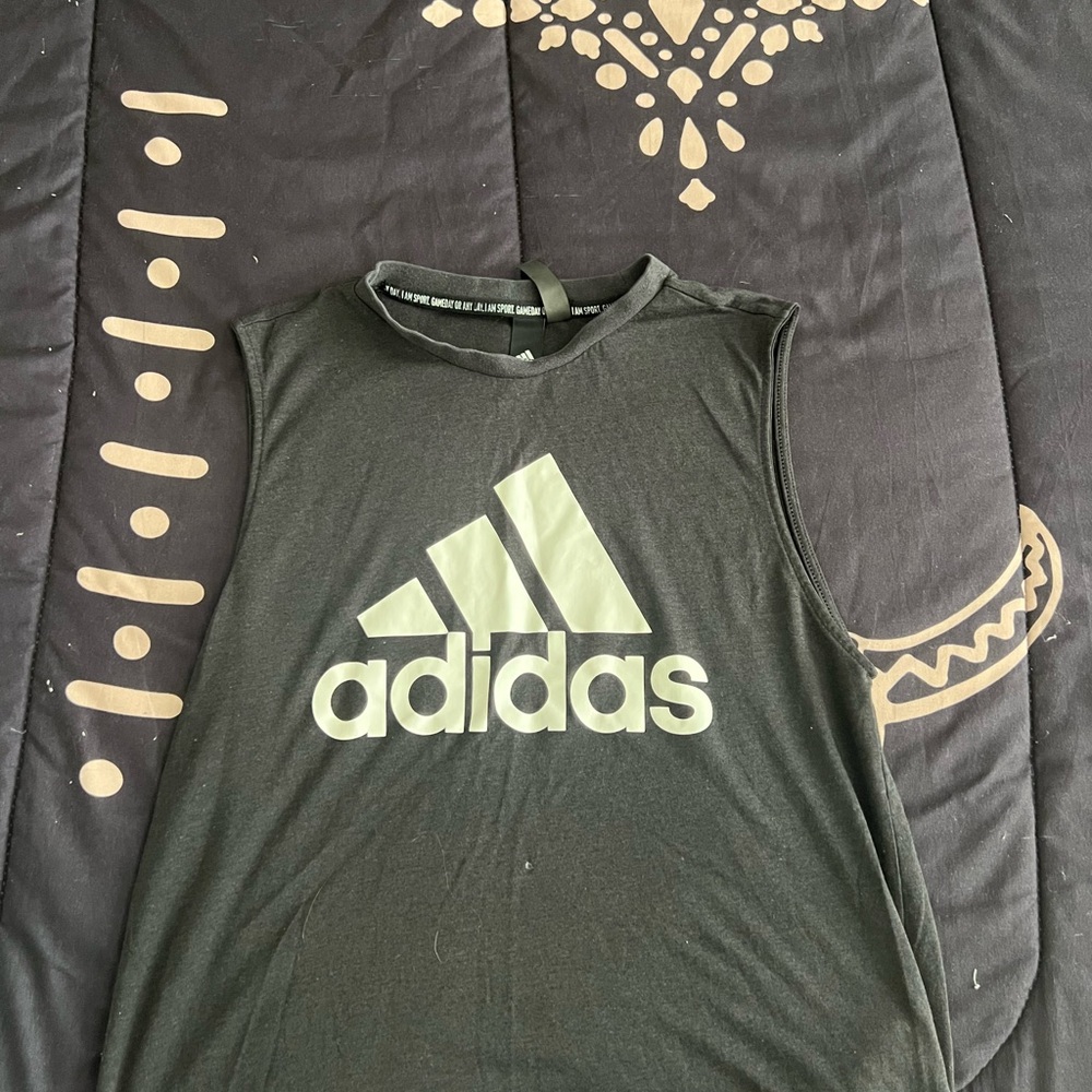 Adidas Charcoal Gray Athletic Tank